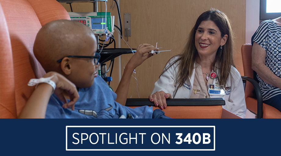 Spotlight on 340B - child patient and female doctor