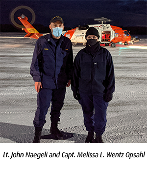 Lt. John Naegeli and Capt. Melissa L. Wentz Opsahl 