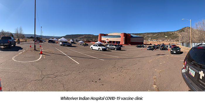 Whiteriver Indian Hospital COVID-19 vaccine clinic 